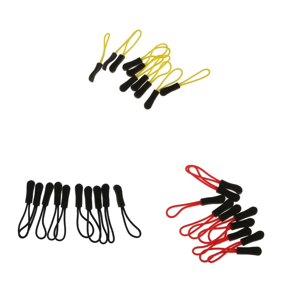 30Pcs Zipper Pulls Replacement Zip Cord Puller Slider for Jacket Backpack