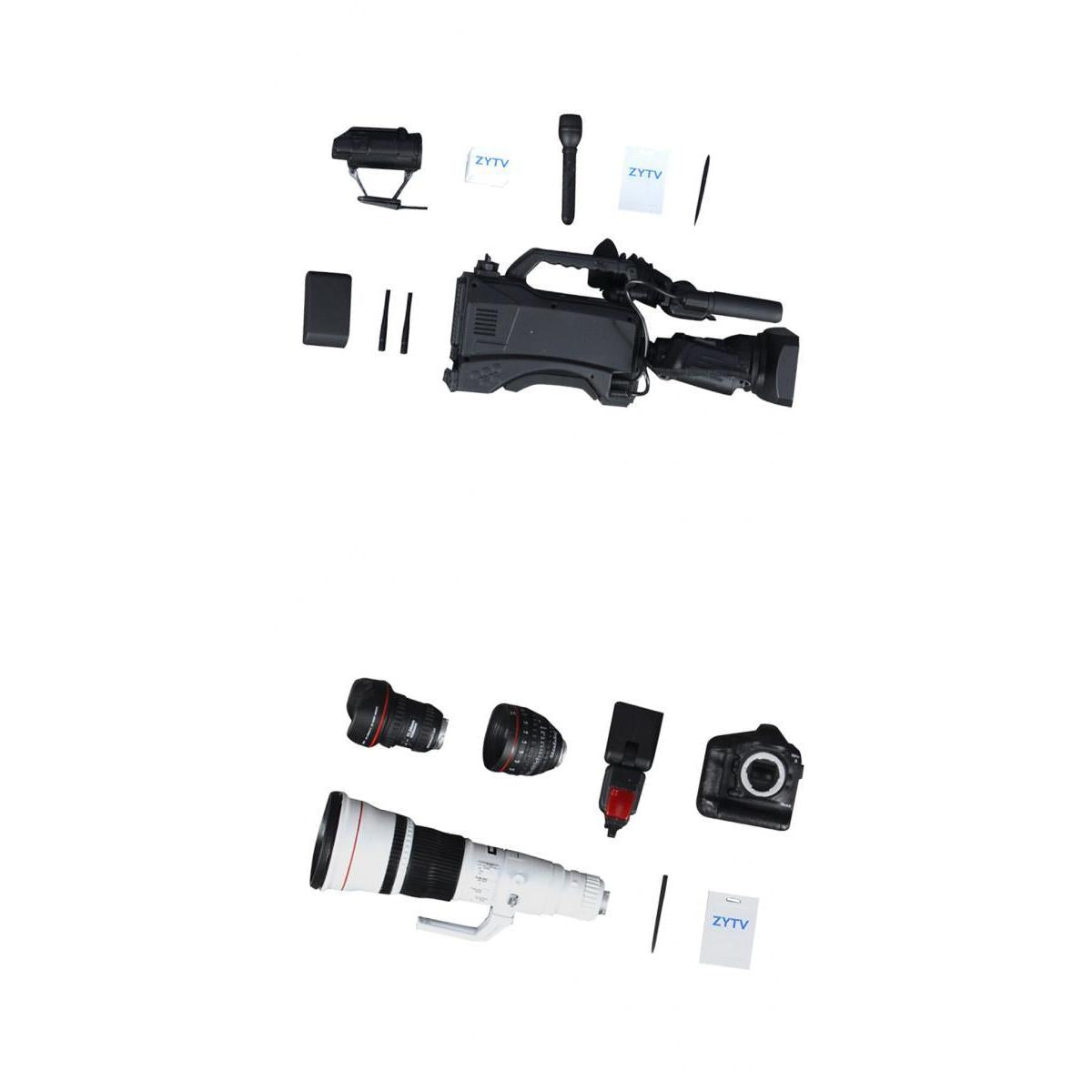 1/6th Digital Video Camera Microphone Set for 12'' Action Figure Accessories