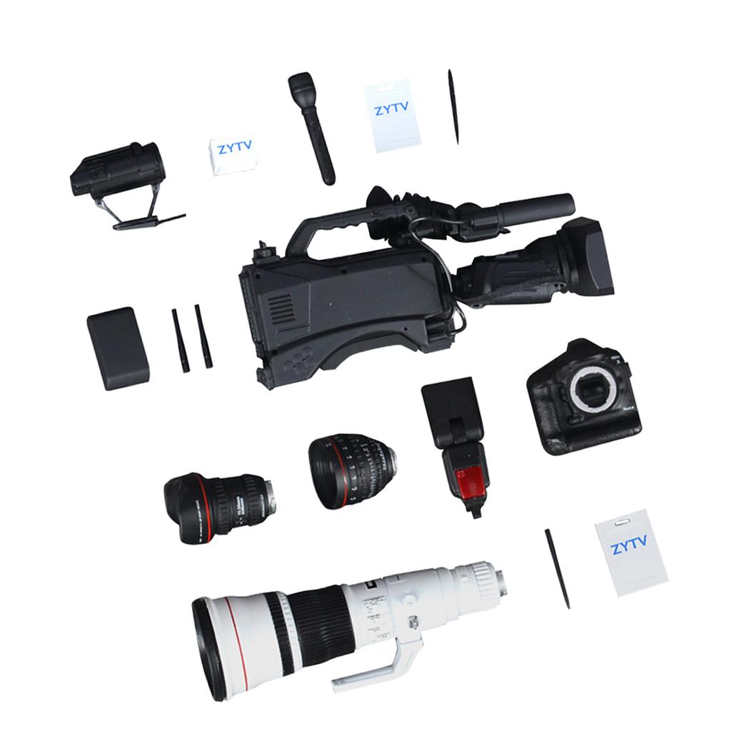 1/6th Digital Video Camera Microphone Set for 12'' Action Figure Accessories