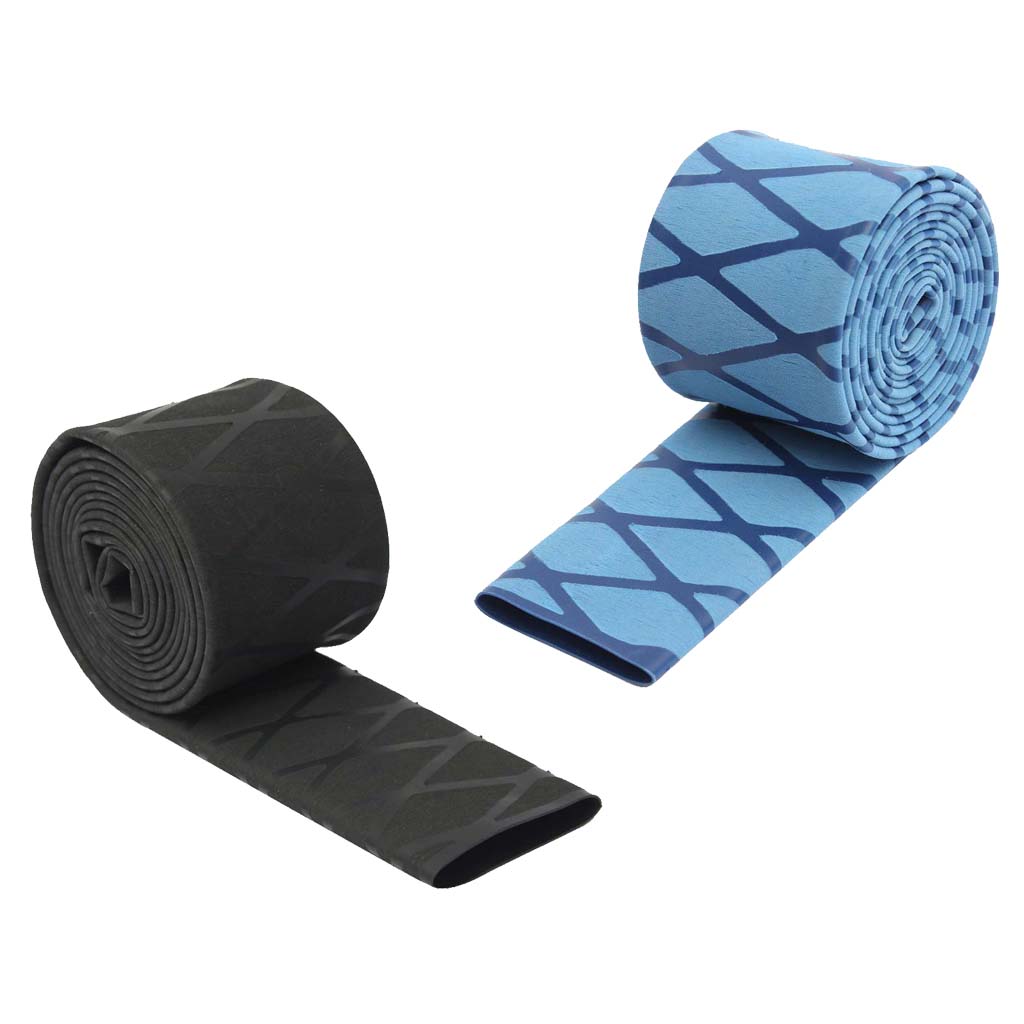 2 Pcs Non Slip Textured X-Tube Heat Shrink Tubing Fishing Rod Grips 35mm