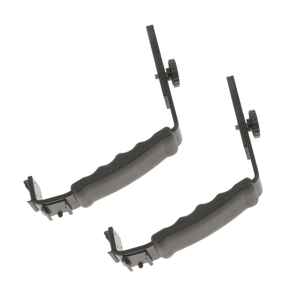 2Piece Flash Hot Shoe Umbrella Holder Light Stand Bracket for Speedlite
