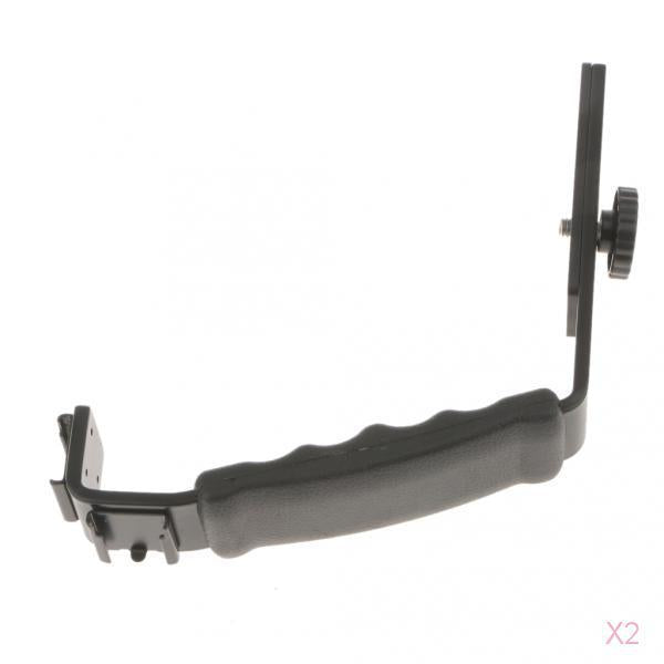 2Piece Flash Hot Shoe Umbrella Holder Light Stand Bracket for Speedlite