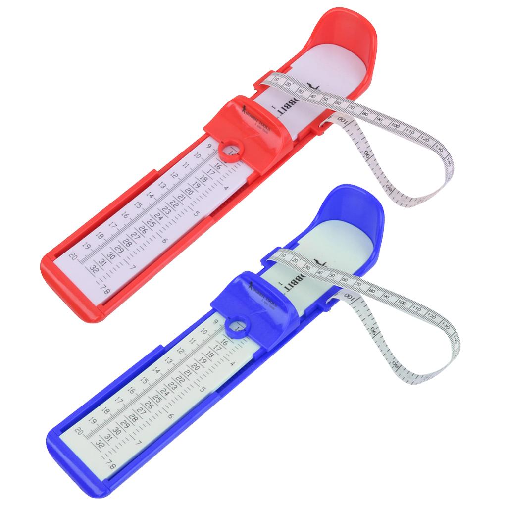 2Pcs Kids Baby Foot Measurer Children Shoe Fitting Device for Length Width