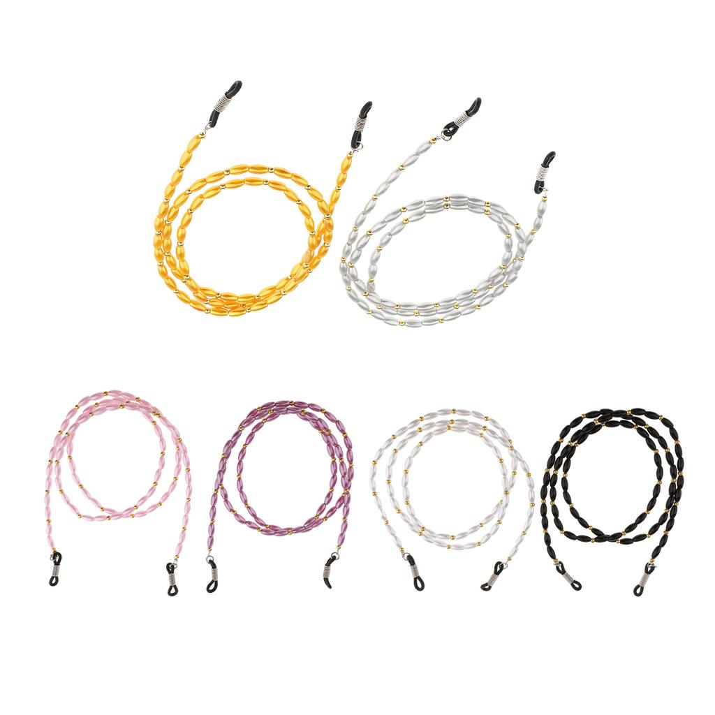 6 Pieces Eyeglass Sun Eye Glasses Holder Necklace Sunglasses Chain Lanyard