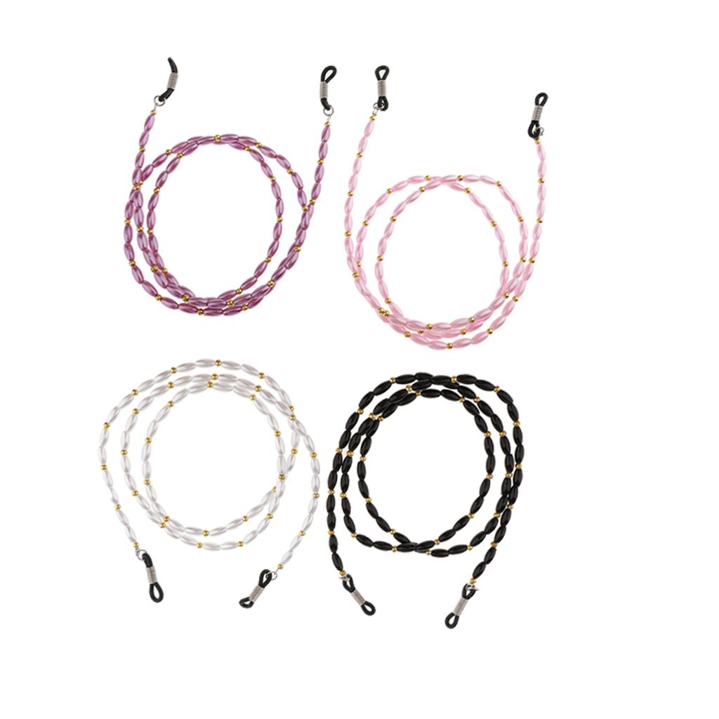 4 Pieces Eyeglass Sun Glasses Holder Necklace Sunglasses Chain Lanyard