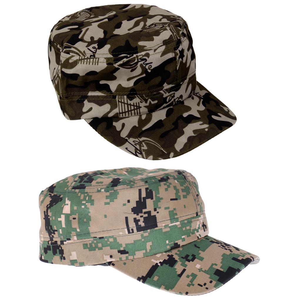 2pc Cappello Mimetico Militare Baseball Cap Camuffamento Uomo Donna Camo Hat