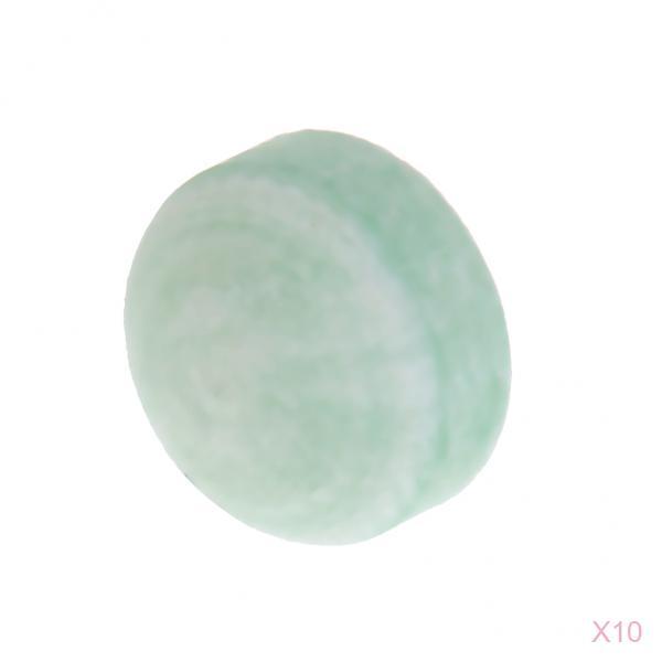 10 Pieces Glue-on 13mm Pool Billiards Snooker Cue Tips Care Accessory Green