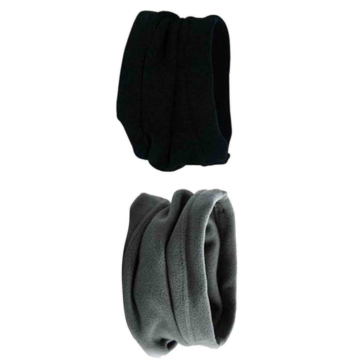 2Pieces Trendy Polar Fleece Neck Warmer Comfy Snood Scarf Ski Motorbike Mask