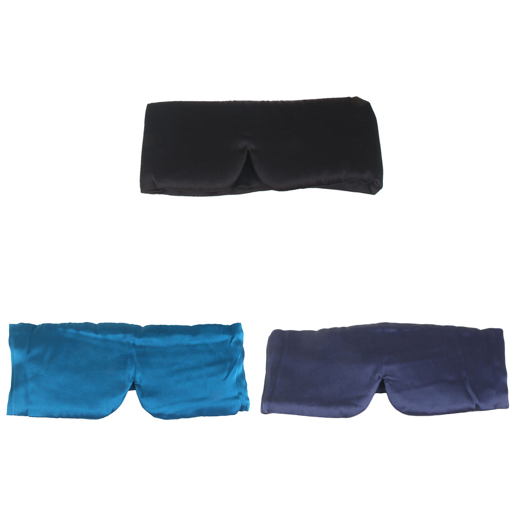 3 Pieces Oversized Eye Mask Sleeping Blindfold Shade Cover Black