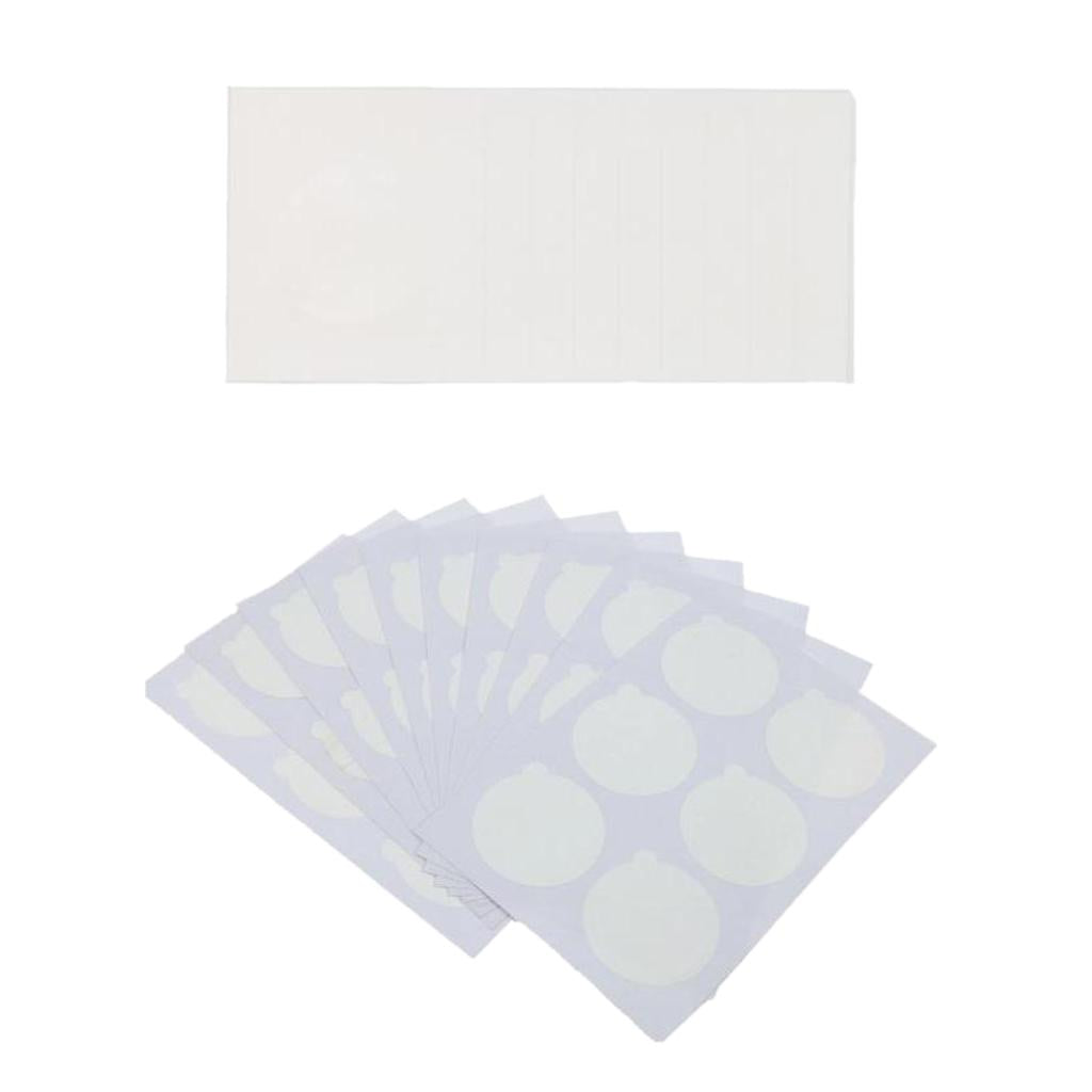 60pcs Makeup False Eyelash Extensions Glue Sticker + Glass Glue Holder