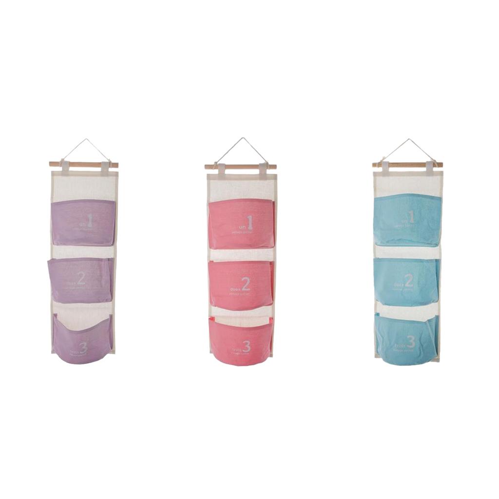 3 Pocket Hanging Organizer Door Wall Storage Closet Door Closet OrganizerX 3