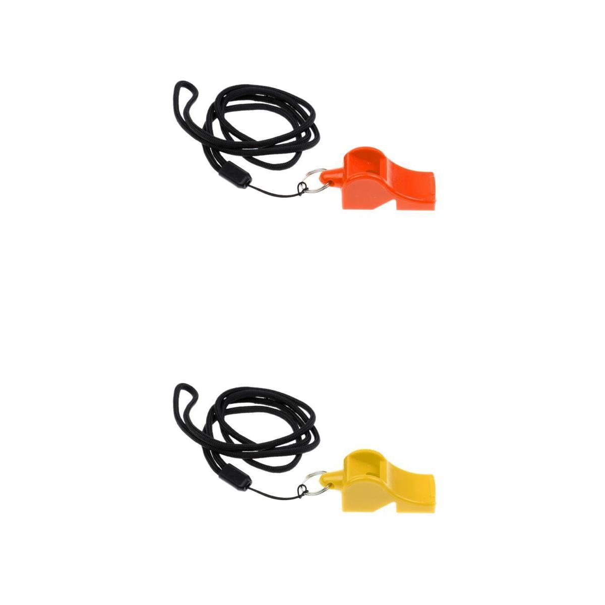 2 Pieces Plastic Whistle with Lanyard for Emergency Survival Marine Safety