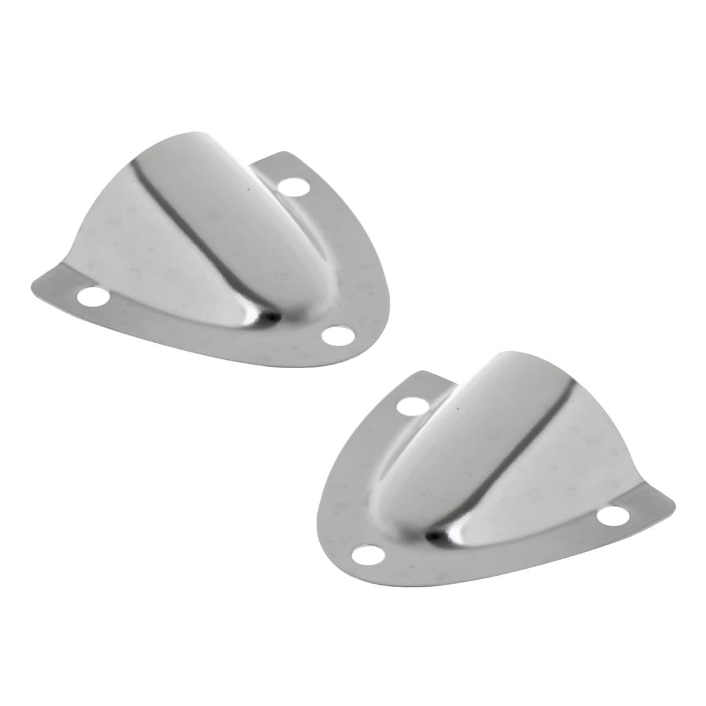 2pcs Stainless Steel 316 Midget Clam Shell Wire Cable Vent Cover For Boat
