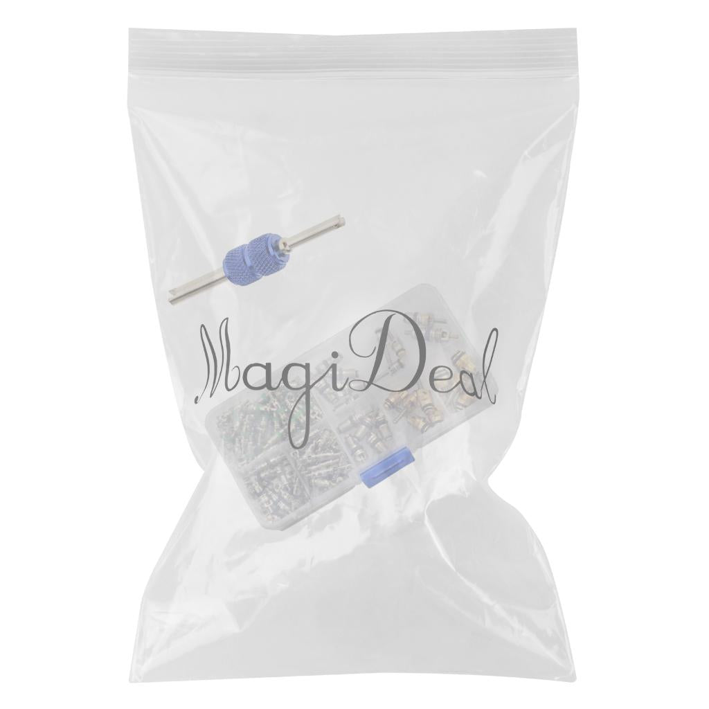 134 Piece Air Conditioning A/C Valve Cores for Blue Remover Repair Tool