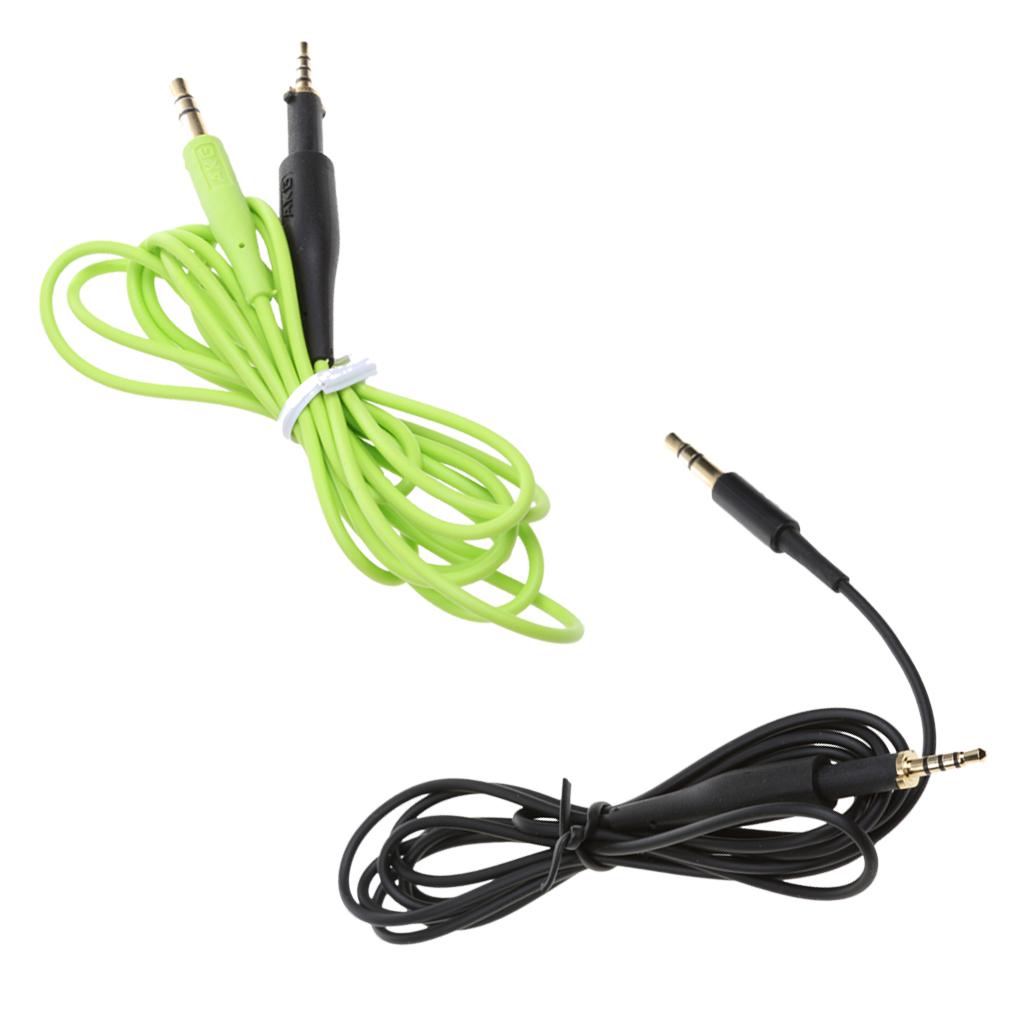 2piece Replacement Audio Cable for AKG K450/Q460/K451/K480 Headset Headphone