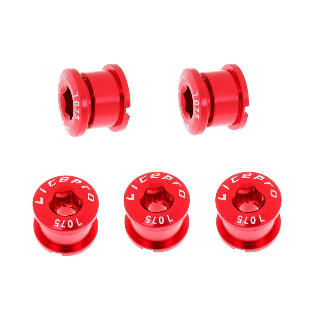 5Pcs Alloy Bike Chainwheel Bolt Bicycle Single Chain Wheel Crank Arm Screw