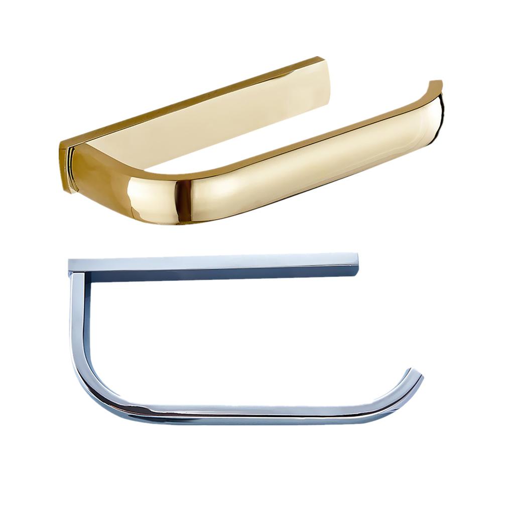 2Piece Toilet Paper Roll Holder Tissue Bathroom Dispenser Wall Mounted Brass