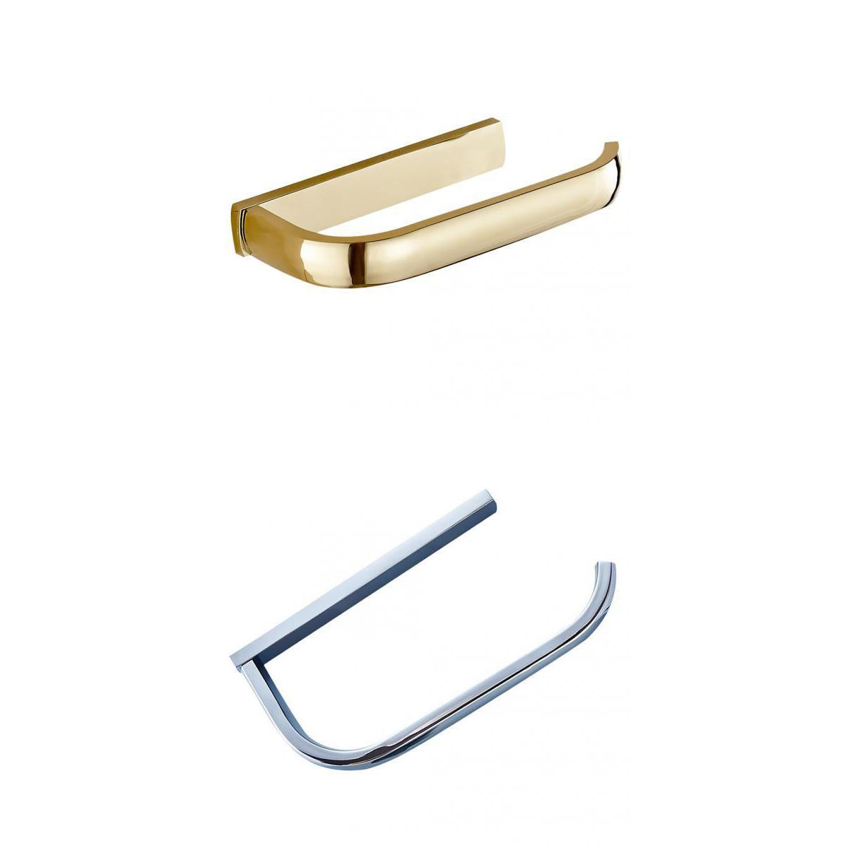 2Piece Toilet Paper Roll Holder Tissue Bathroom Dispenser Wall Mounted Brass