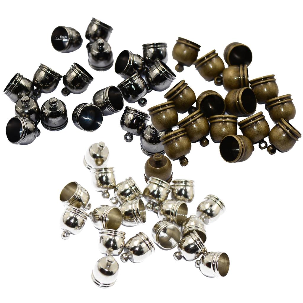 30Pieces Mixed Brass End Bead Cap Tip Jewelry Findings Craft DIY Making