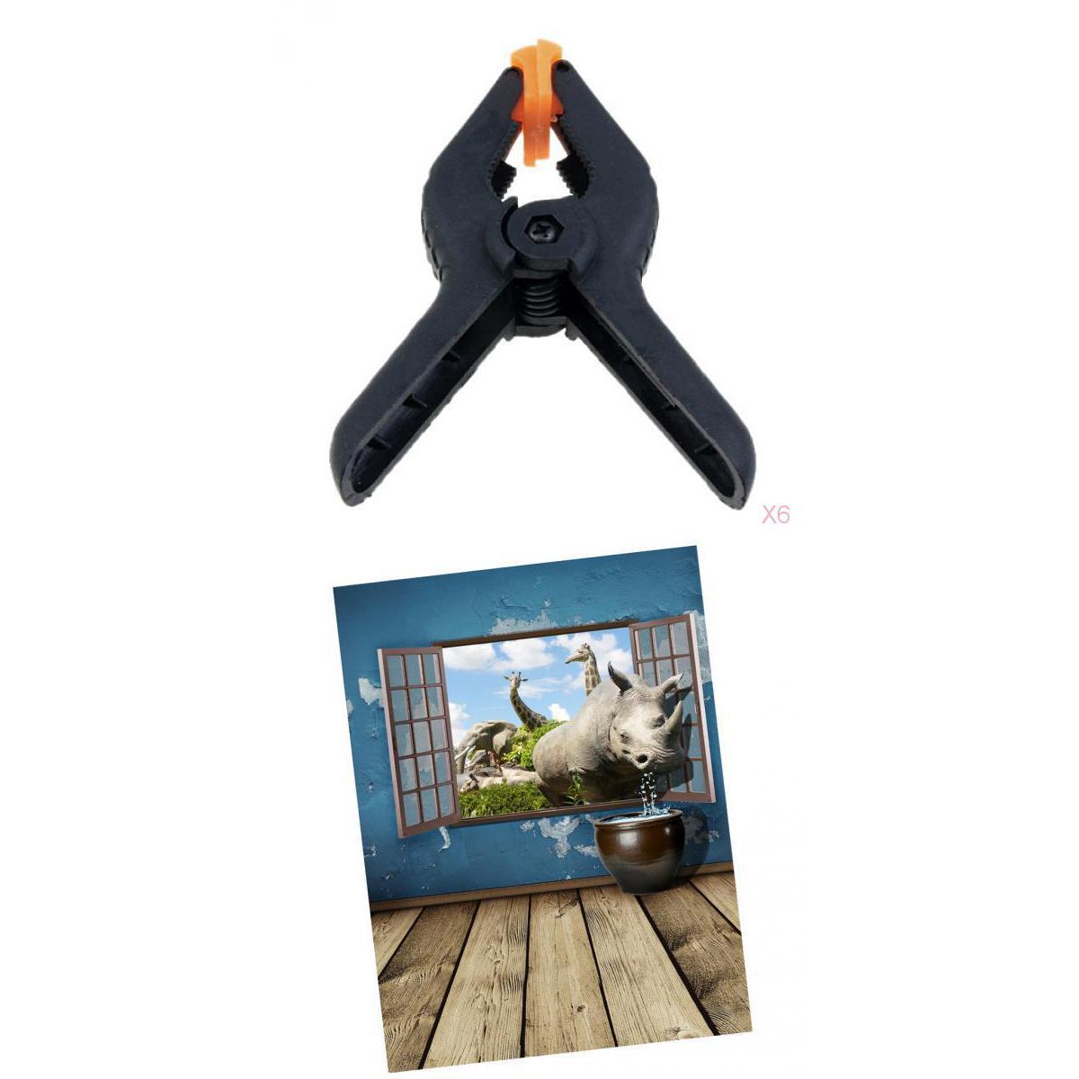 1.5x1m Wall Floor Studio Prop Photography Background+6Pieces Backdrop Clamp