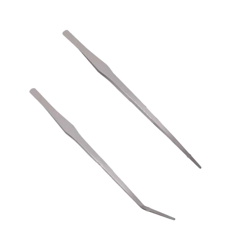 2 Piece Stainless Steel Aquarium Live Tank Plant Tweezer 38cm