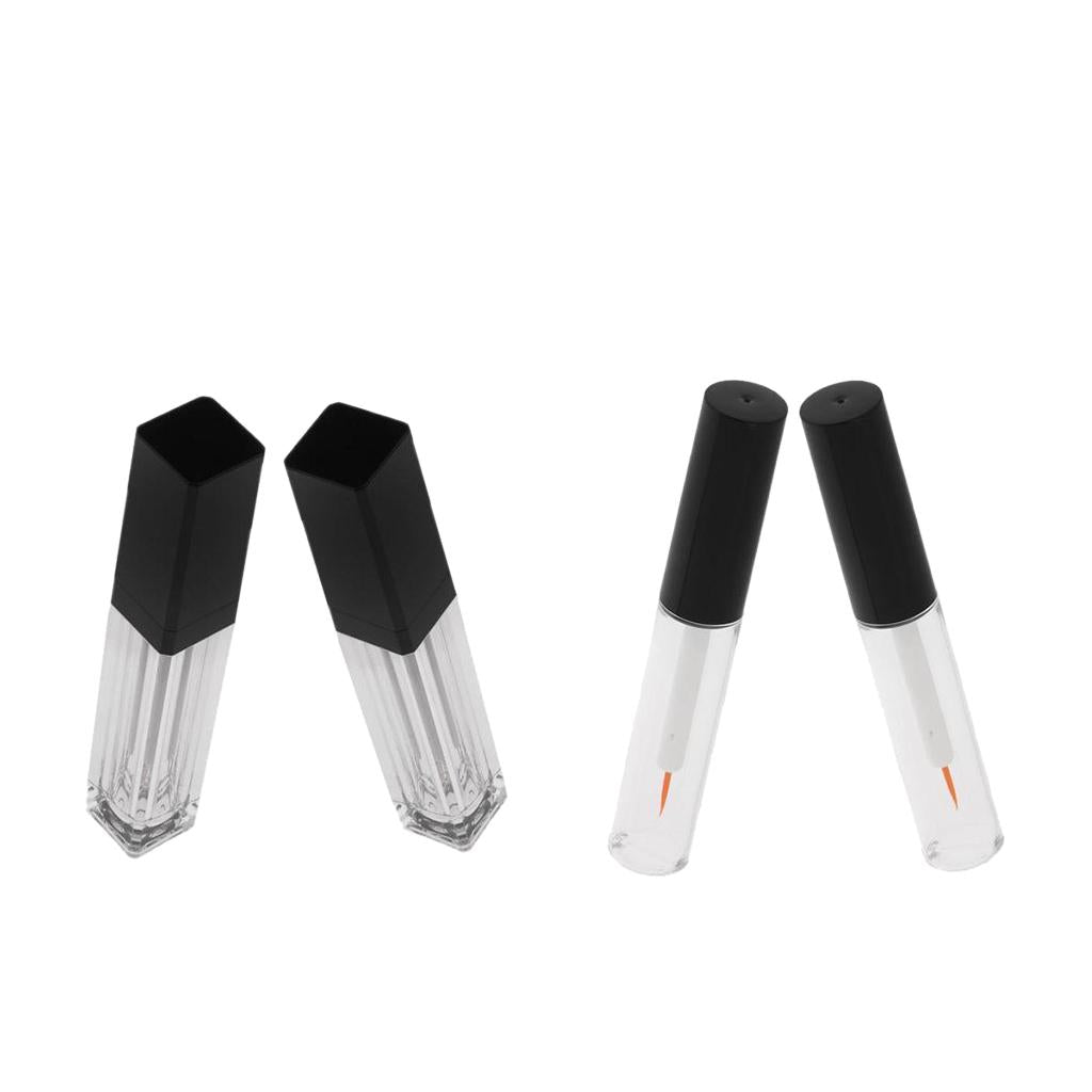 4 Pieces 4ml 8ml Empty Makeup Eyelashes Mascara Tube Eyeliner Vials Bottles