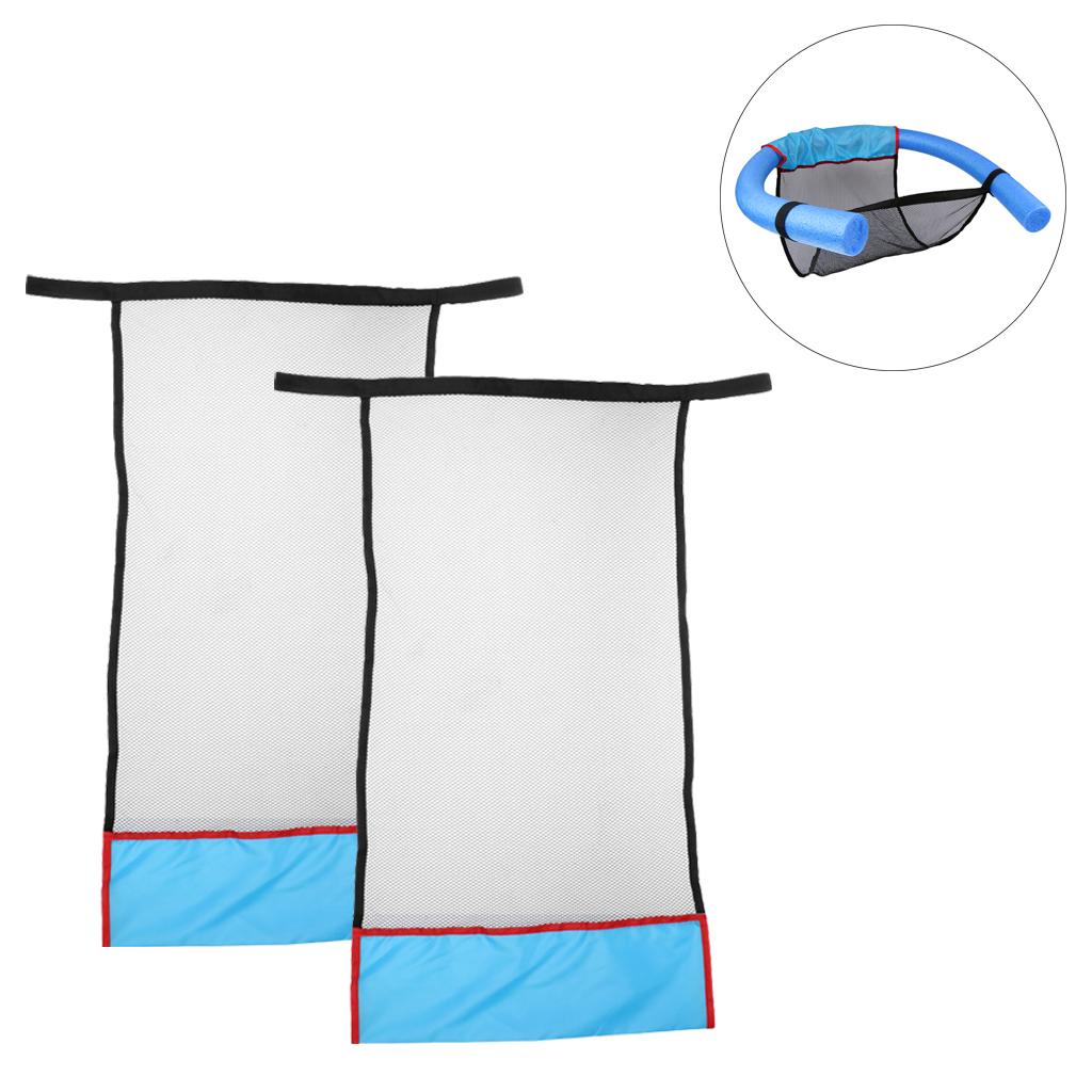 2 Pieces Water Relaxation Floating Swimming Pool Noodle Sling Mesh Chair Net