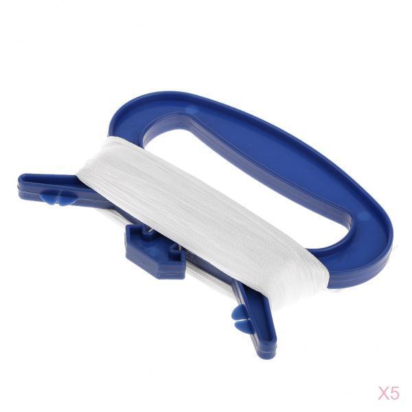 5x 100m Kite Line String Kite Handle D Shape Winder Board Outdoor Toys Blue