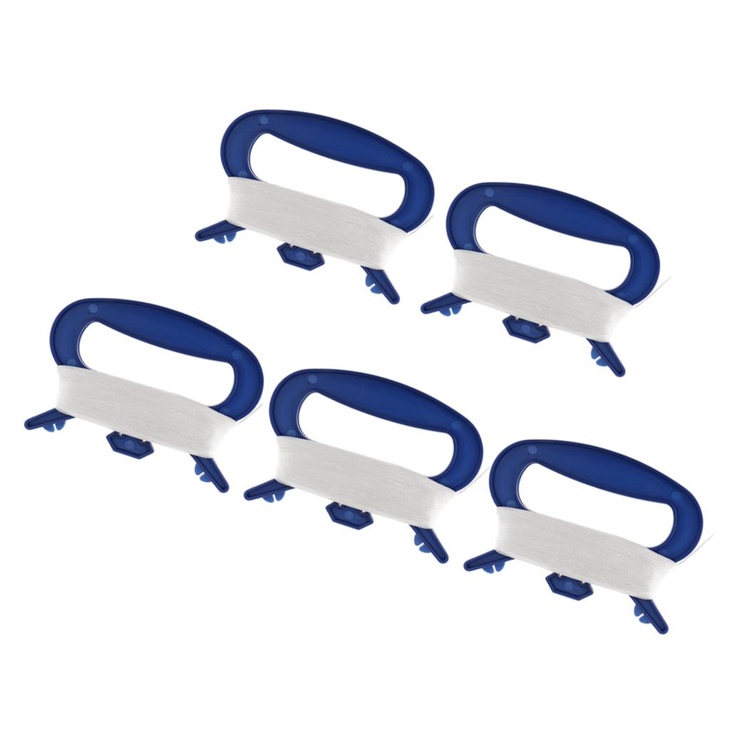 5x 100m Kite Line String Kite Handle D Shape Winder Board Outdoor Toys Blue