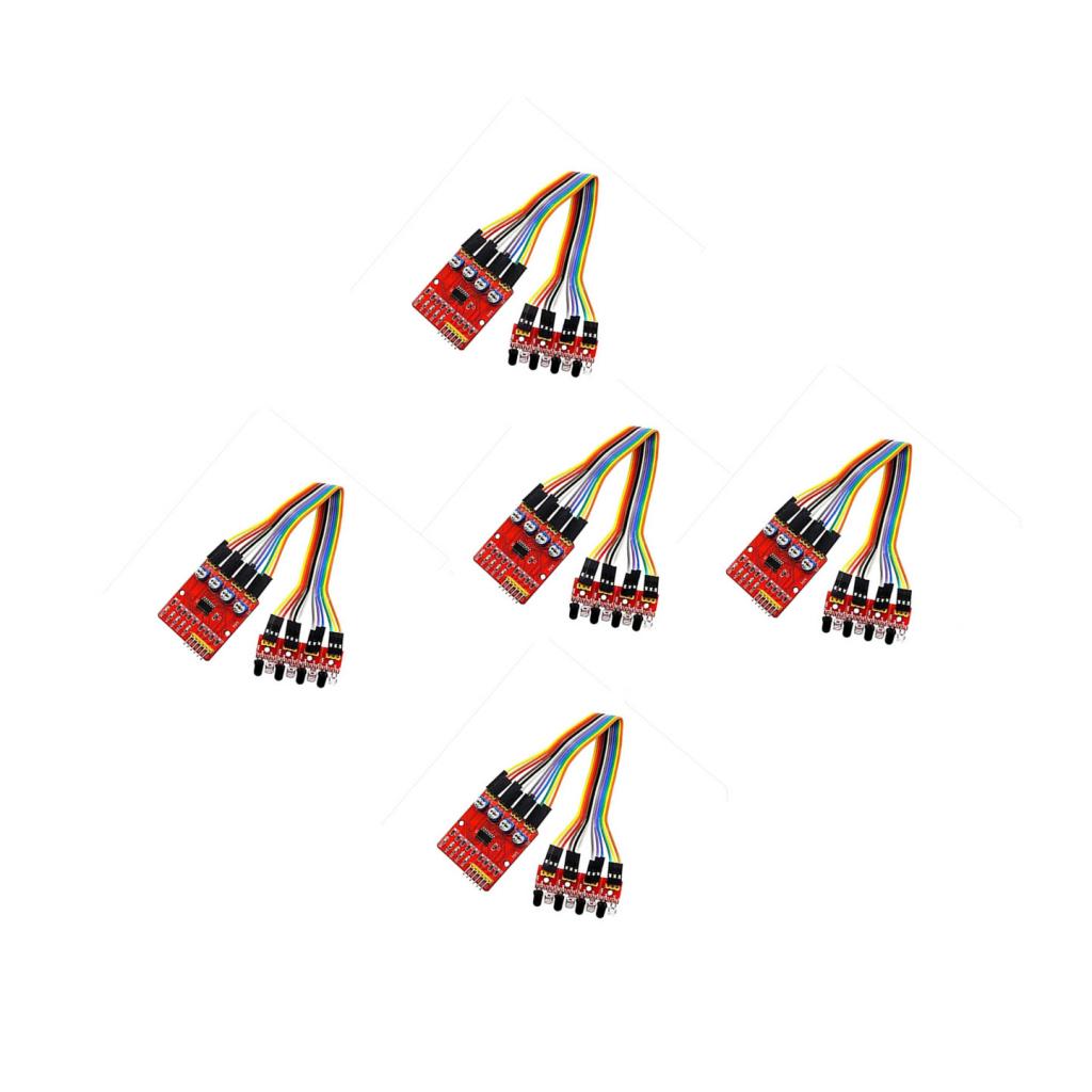 5 pieces 4-way Infrared Tracking Sensor Module Smart Car Obstacle Avoidance