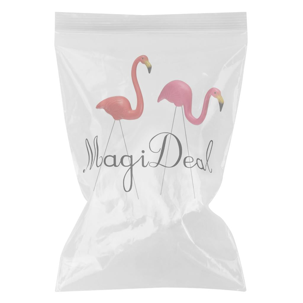 2Pieces Pink & Red Plastic Flamingo Yard Garden Lawn Art Ornaments Decor