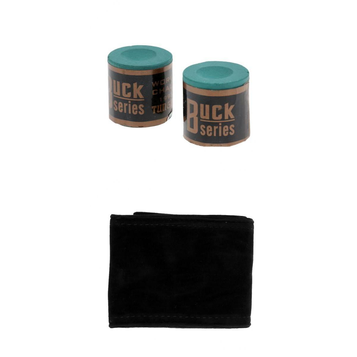 2 Blocks Billiard Chalk+Soft Snooker Cue Case Bag for 1/2 American Pool Cue