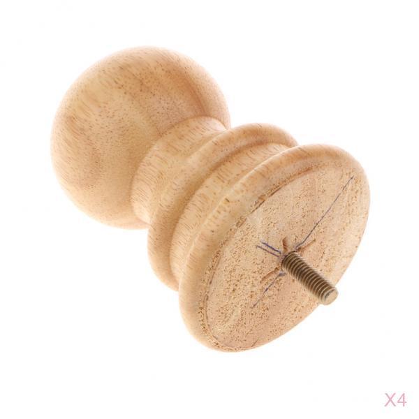 4 Pieces Wood Furniture Legs Sofa /Couch/Lounge/Chair/Bed Leg Feet 2# Raw
