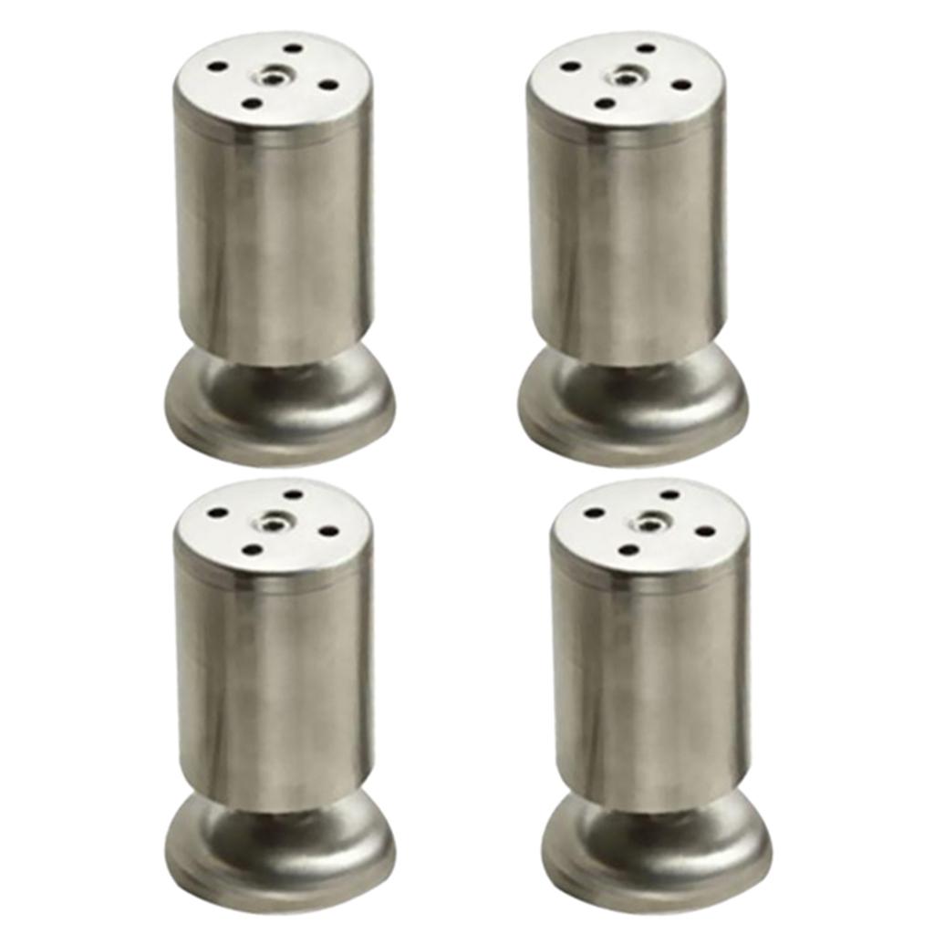 4-Piece Stainless Steel Sofa Leg Furniture Chair Table Bed Feet 50x100mm
