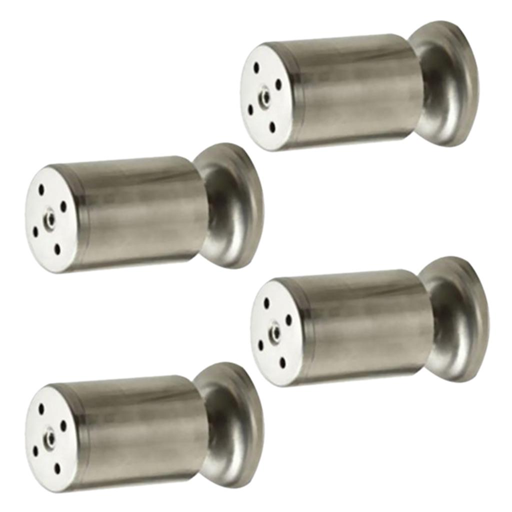 4-Piece Stainless Steel Sofa Leg Furniture Chair Table Bed Feet 50x100mm