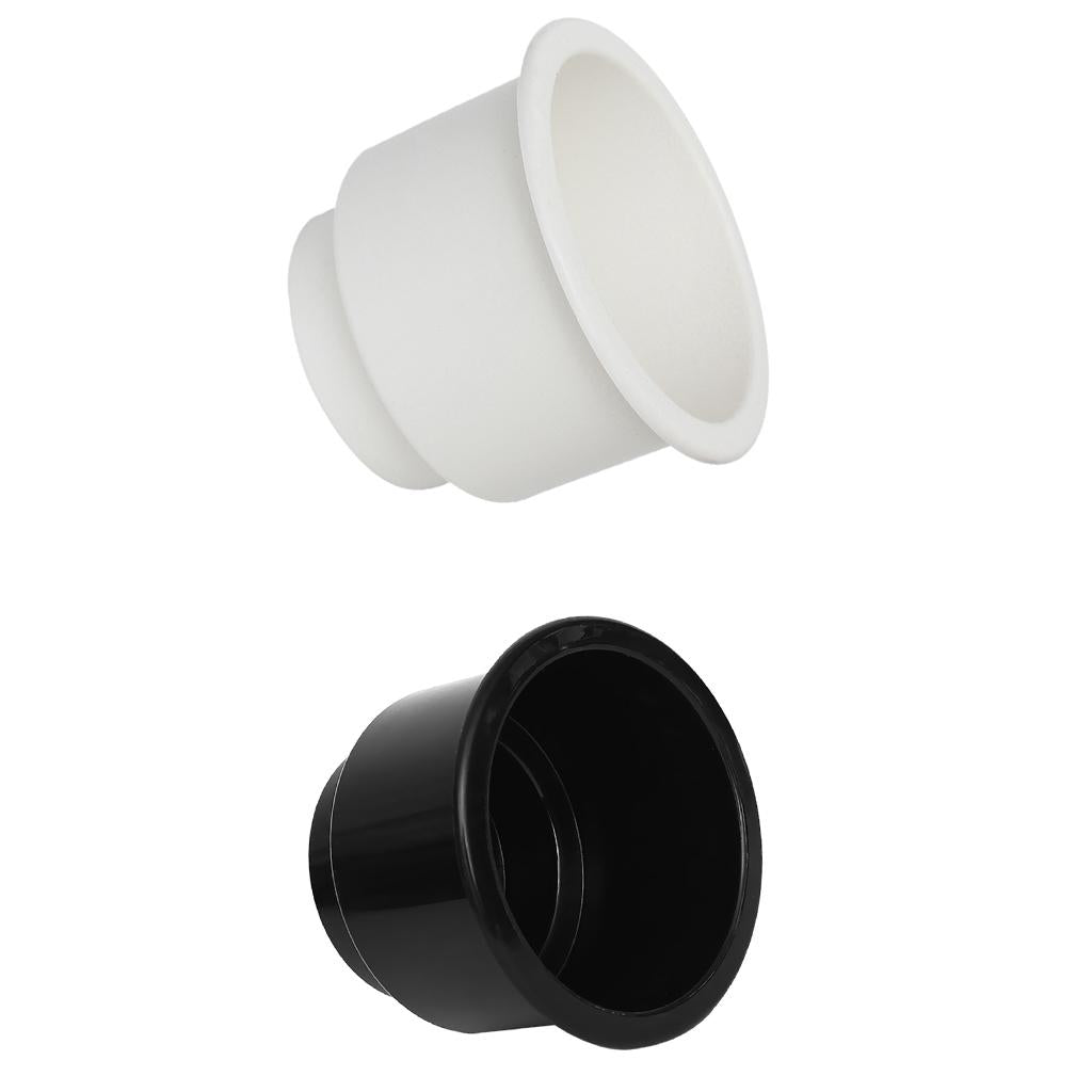 2 Pieces Side Hole Recessed Cup Drink Holder for Marine Boat Car RV