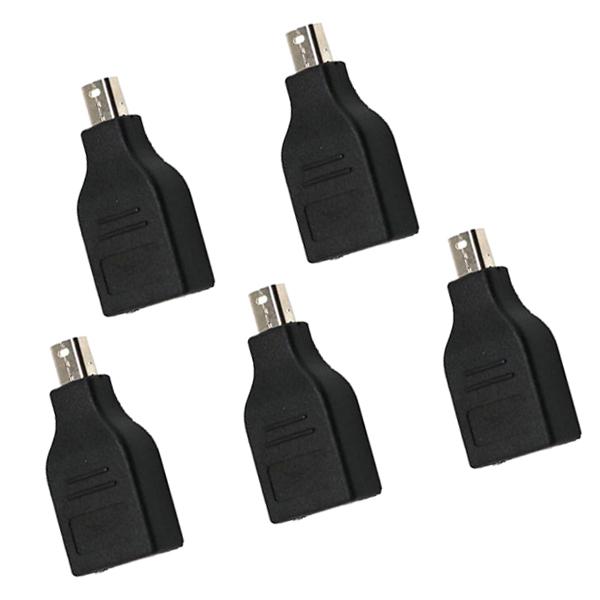 5Pieces Mini Display Port Male To Display Port Female Connector Adapter