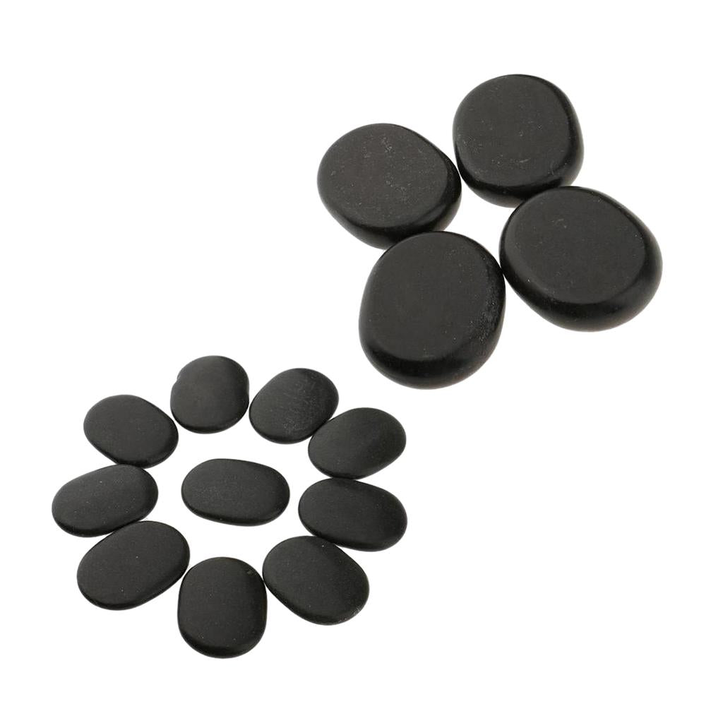 14 Pieces Hot Spa Rock Basalt Stones Massage Natural Volcano Stone Set
