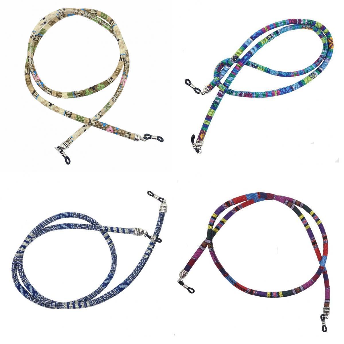 4 Pieces Bohemian Style Cotton Eyeglasses Cord Rope Sunglasses Holder Strap
