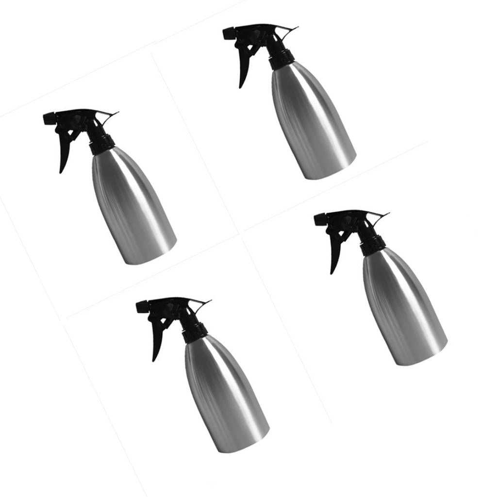 500ml Gardening Tool Stainless Steel Watering Can Plant Spray Bottle Silver