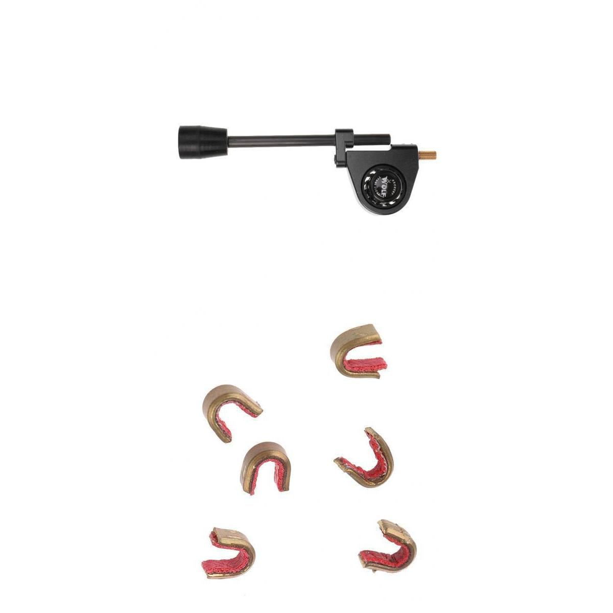 6 Pieces Bow Nocks Nocking Point with Bow Stabilizer Suppressor Silencer