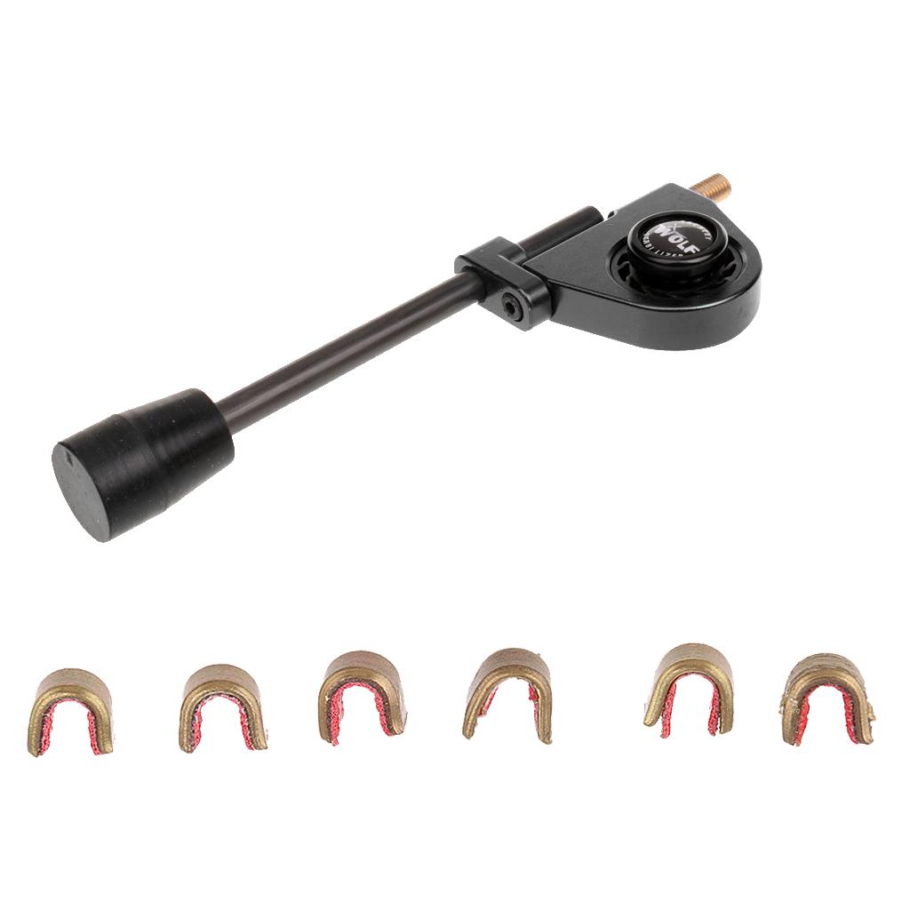 6 Pieces Bow Nocks Nocking Point with Bow Stabilizer Suppressor Silencer