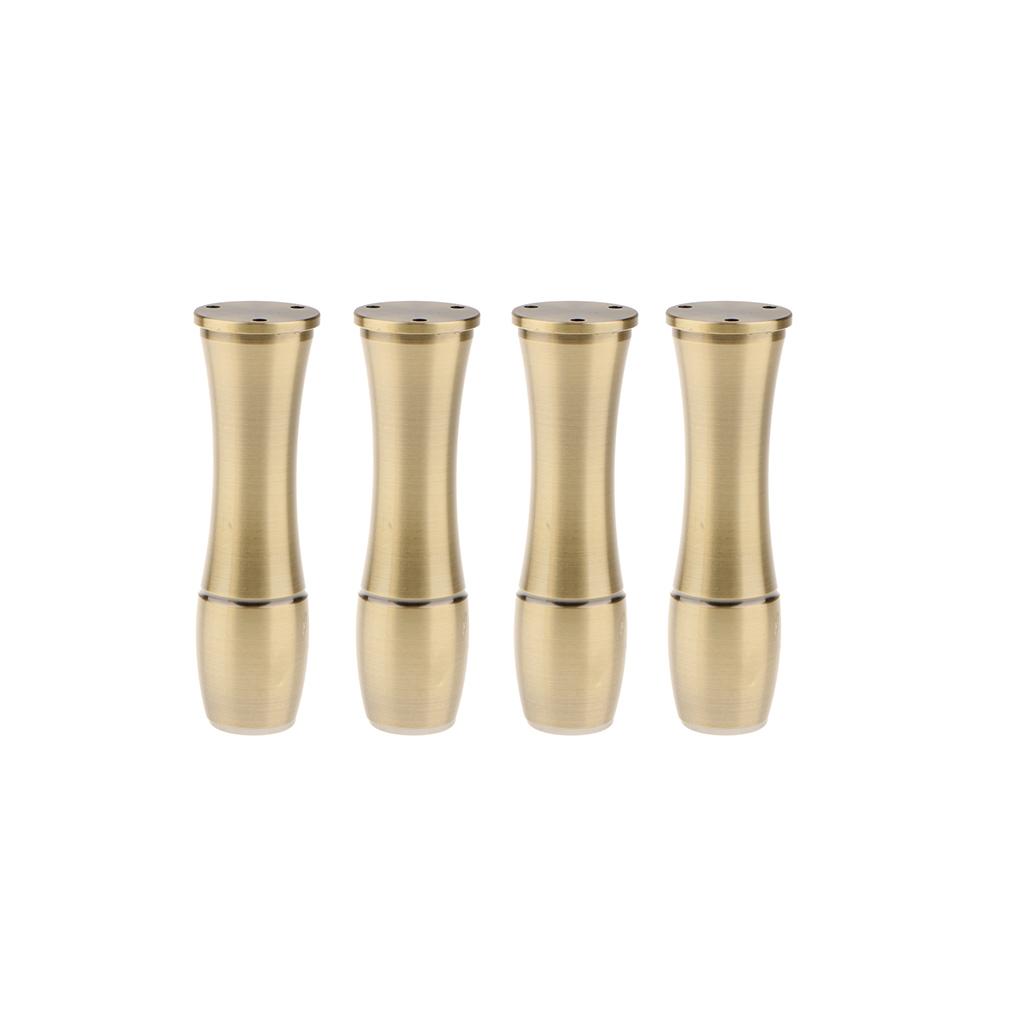 4pcs Solid Metal Vase Shape Adjustable Furniture Leg Sofa Table Plith Bronze