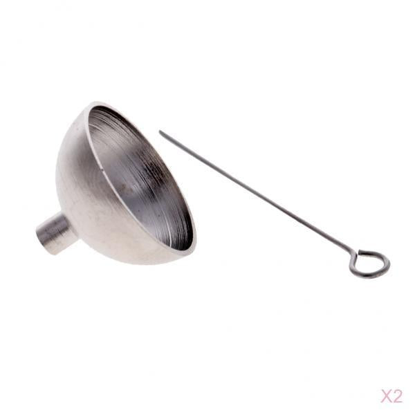 2 Pieces Steel Mini Funnel for Essential Oil Bottles Cremation Funnel Kit