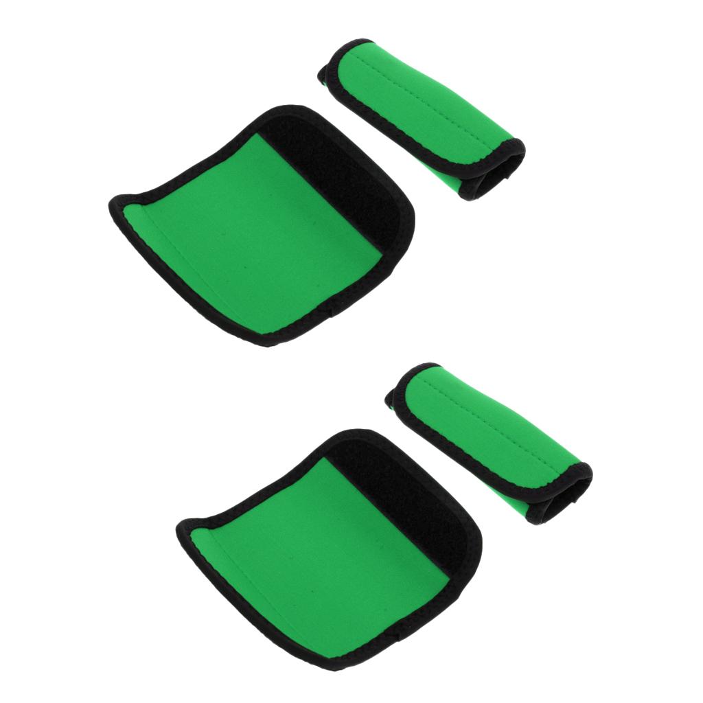 2 Pair Kayak Canoe Paddle Grips with Fastening Tape Prevent Blisters Green