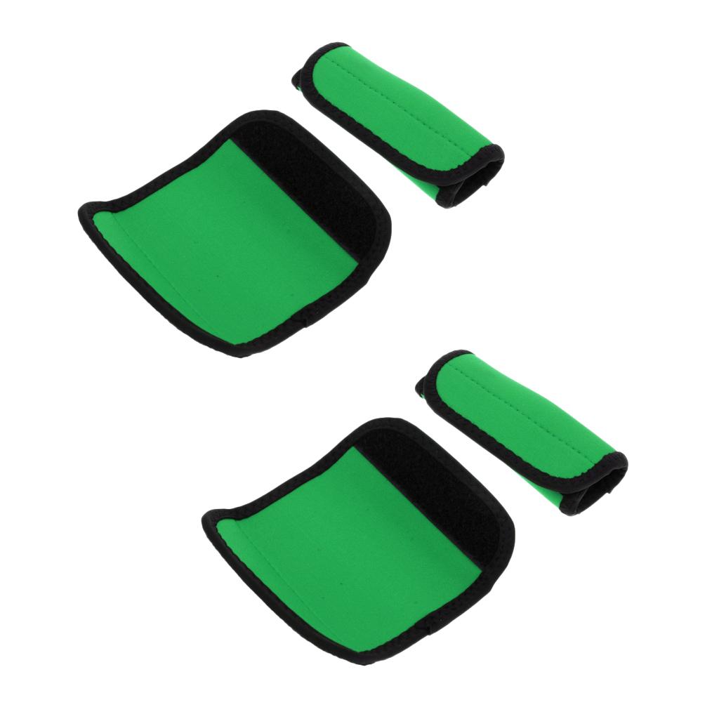 2 Pair Kayak Canoe Paddle Grips with Fastening Tape Prevent Blisters Green