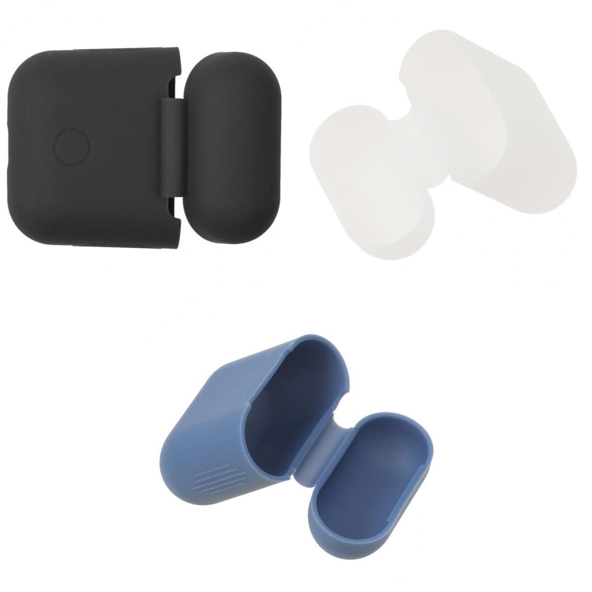 3pcs Silicone Case Cover Holder Pouch for AirPods Earphones Charging Box