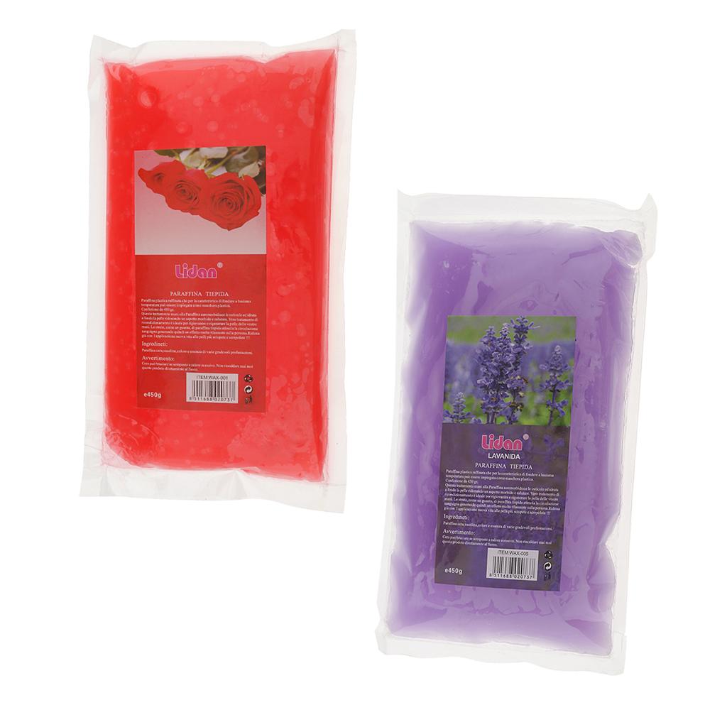 2 Bags 450g Paraffin Wax Therapy Bath For Hands Feet & Skin Care Beauty SPA