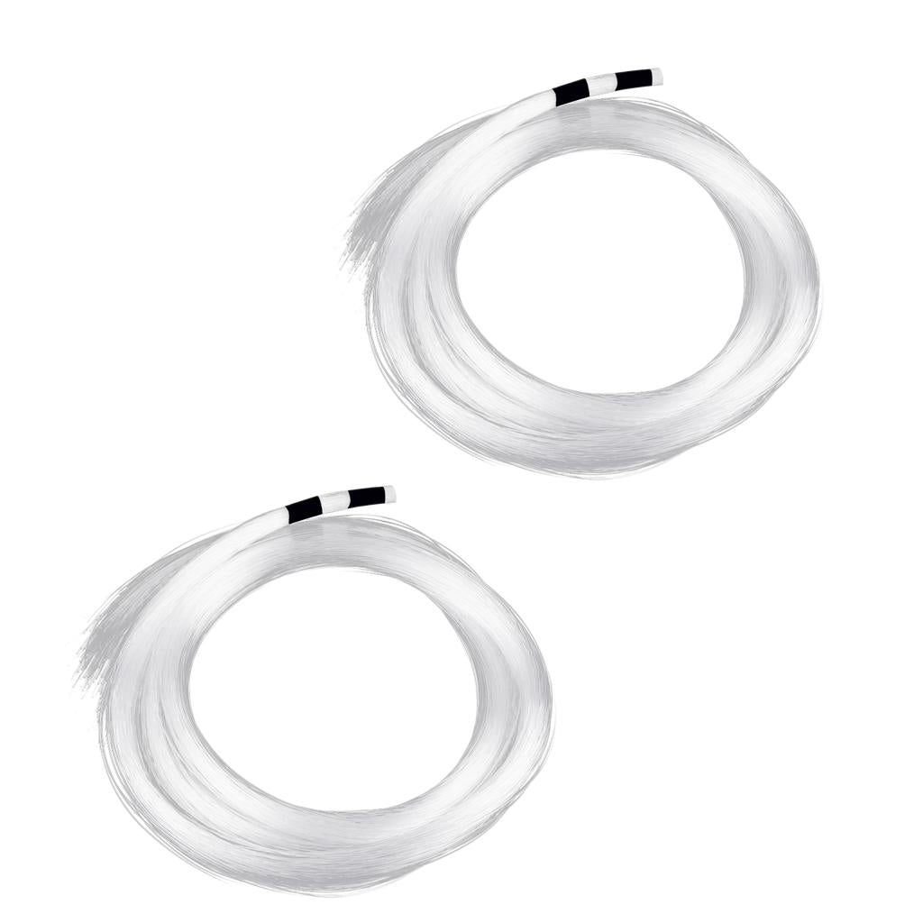 2 Rolls 0.75mm 2M Plastic End Glow Optical Fiber for Home Bar Decor 150pcs