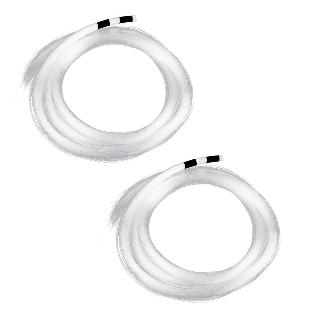 2 Rolls 0.75mm 2M Plastic End Glow Optical Fiber for Home Bar Decor 200pcs